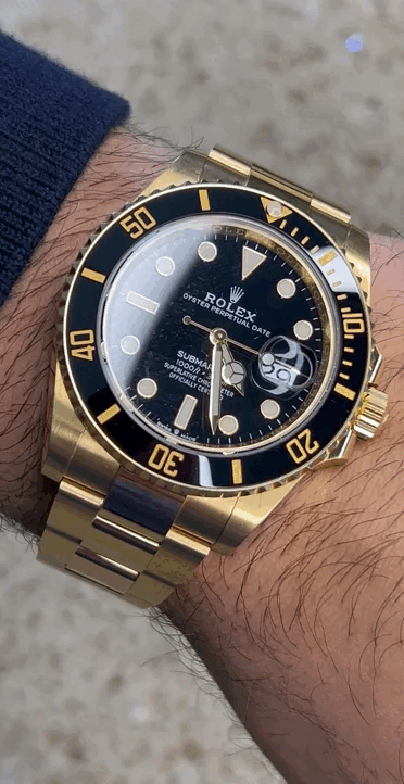 SUBMARINER DATE GOLD BLACK DIAL - AAA
