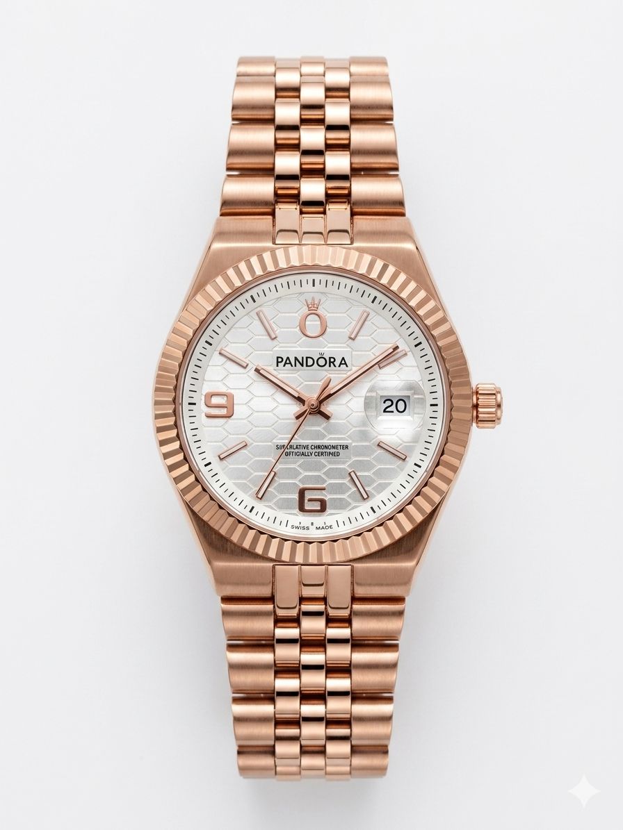 RELOJ PANDORA - ROSE GOLD + PULSA UN CLOU