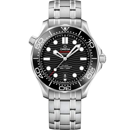 SEAMASTER AA PLATEADO FONDO NEGRO