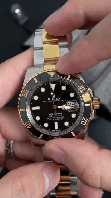 SUBMARINER DATE DOBLE TONO BLACK - AAA