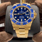 SUBMARINER DATE FULL GOLD BLUESY - AAA