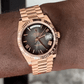 DAYDATE PRESIDENTE ROSE GOLD CHOCOLATE BLACK DIAL - AAA
